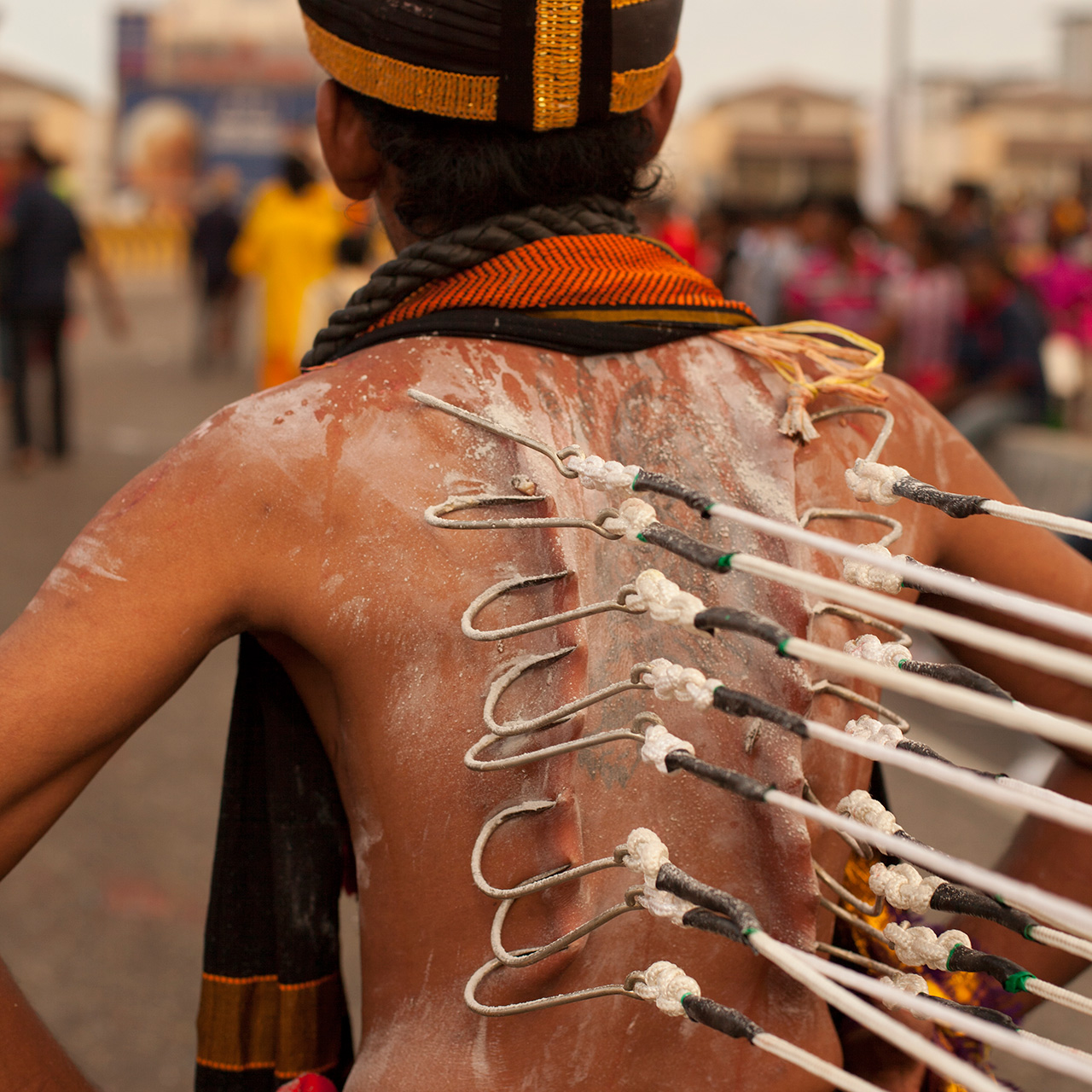 Thaipussam hooks by Carlos Escolástico