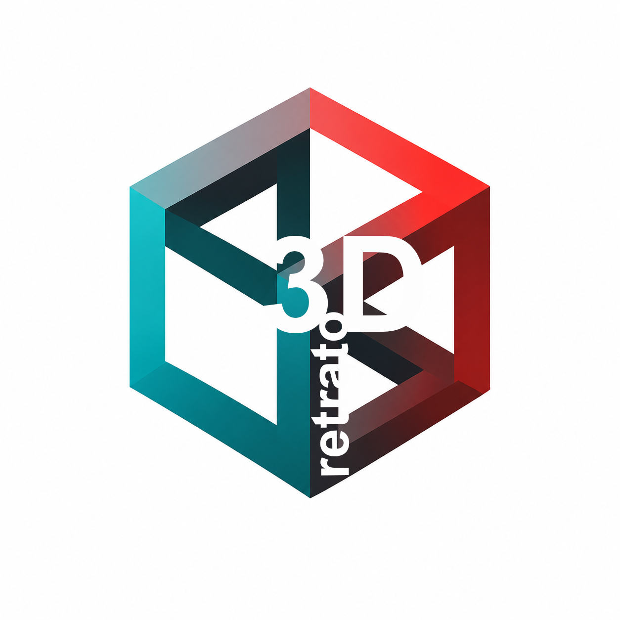 Retrato 3D logo por Carlos Escolástico